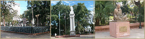 Plaza 9 de julio en Posadas